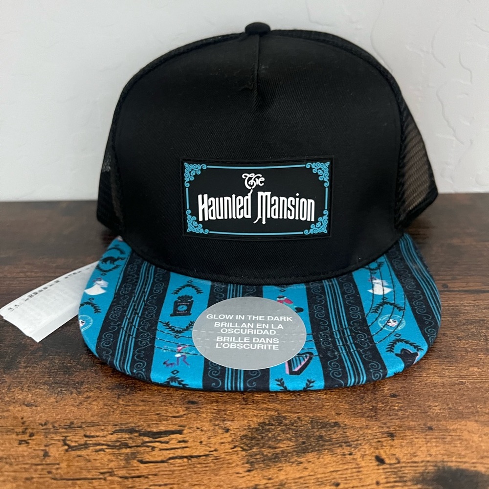 NBWT - Haunted Mansion Black and Blue Trucker Cap